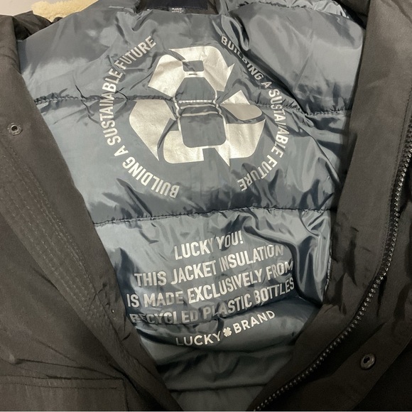 Lucky Brand Black Insulated Jacket Size S - Picture 9 of 12